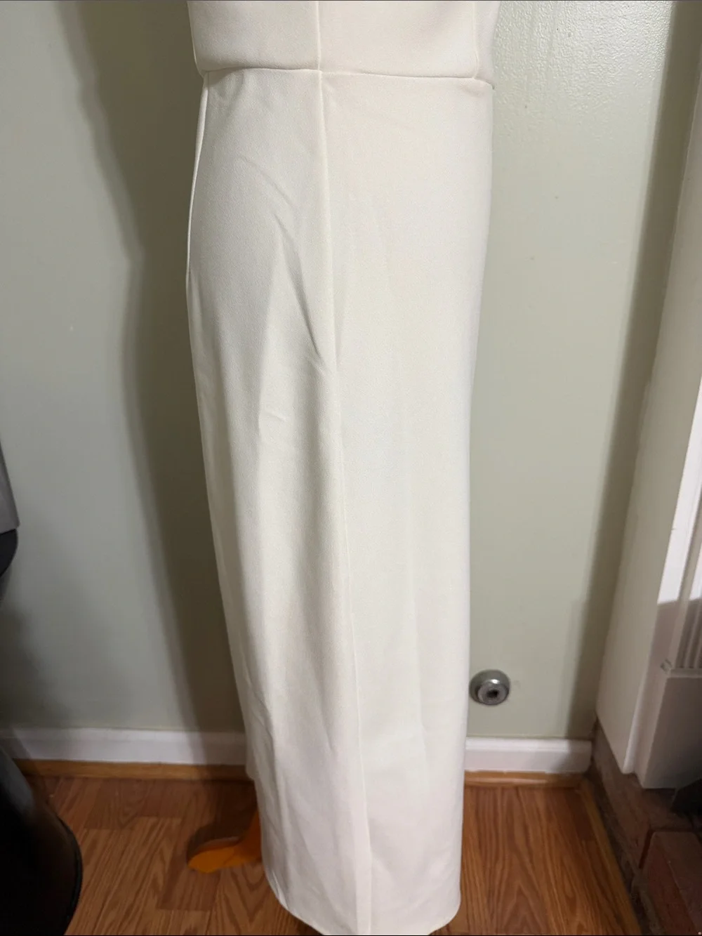 Abercrombie & Fitch Cream Square Neck Maxi Dress